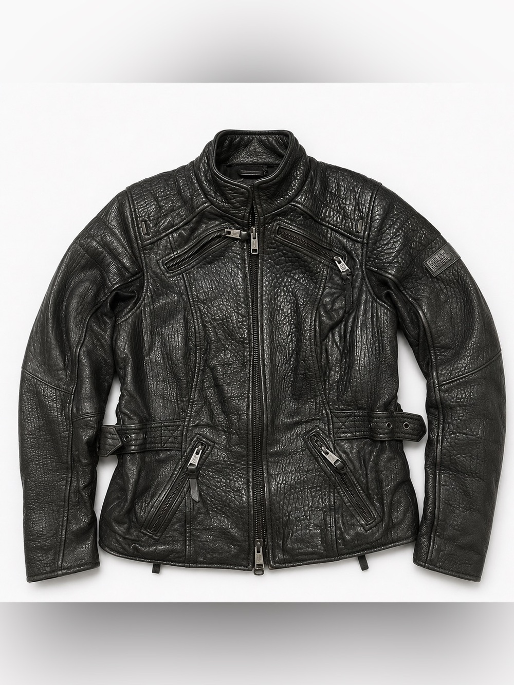 Harley-Davidson Women's XS Black Lambskin Leather Motorcycle Jacket